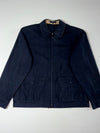 Burberry London | Navy Nova Check Collar Cargo Zip Jacket | (L)