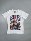 Take That “Could It Be Magic” White Band Tee Union Jack Vintage Graphic (L)