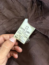 Vintage Brown Leather Bomber Jacket (Xl)