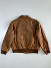 F21 Army Aviator Patch Leather Jacket (L/Xl)