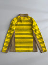 Fila Sport | Yellow Striped Quarter-Zip Fleece (S)