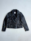 Vintage V By Very Black Quilted Leather Biker Jacket Women’s (M)