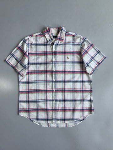 Ralph Lauren Polo Plaid Short Sleeve Shirt Multicolor  (XL)