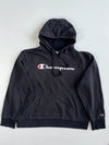 Champion Big Script Logo Hoodie(2Xl)