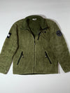 The North Face Olive Green Sherpa Fleece Jacket – Full Zip, (M)
