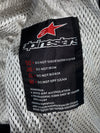 Alpinestars Black & Grey Cowhide Leather Racing Jacket – Perforated Moto Biker Padded (S)