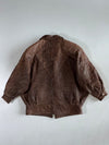 Le Village du Cuir Striped Leather Jacket (XL/2XL)