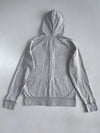 GAP Arch Logo Full-Zip Hoodie | Heather Grey | Classic GAP Block Logo (M)