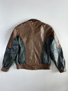 Picasso Art Colourblock Leather Jacket (XL)