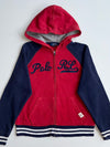 Polo Ralph Lauren Script Logo Raglan Zip Hoodie – Red/Navy (S)