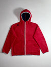 Descente Map-Print Hooded Fleece Zip Jacket (XL)
