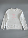 B&C Collection | “Game Set Match” Graphic Crewneck | White (M)