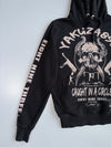 Yakuza893 | Black Caught In A Circle Graphic Hoodie | (S/M)