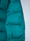 Adidas Originals Trefoil Colorblock Fleece-Lined Hooded Puffer Jacket Teal and detachable Cap (M)