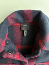 Forever 21 Red Navy Plaid Wool-Blend Shacket – (M)