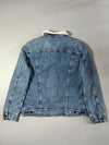 Levi's Sherpa-Lined Light Wash Denim Trucker Jacket –(XL)