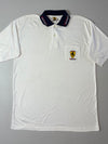 Vintage Ferrari White Pocket Polo with Logo Collar (XL)