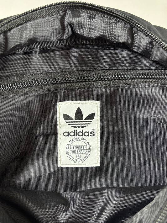 Vintage Adidas Originals Black Nylon Crossbody Bag (Inches:8)