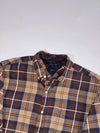 Tommy Hilfiger Brown Plaid Flannel Shirt – (L)
