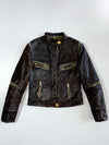 Flora Smith Premium Original Moto Leather Jacket (S)