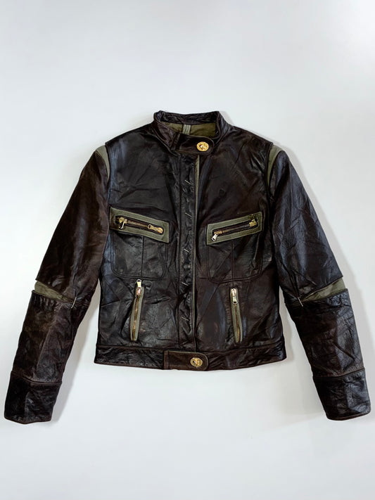 Flora Smith Premium Original Moto Leather Jacket (S)