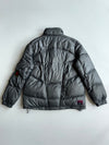 Puma Charcoal Grey Puffer Jacket – Burgundy Lined, Cargo Pockets (XL)