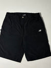 Vintage New Balance Black Nylon Logo Shorts (W:32) (L:21)