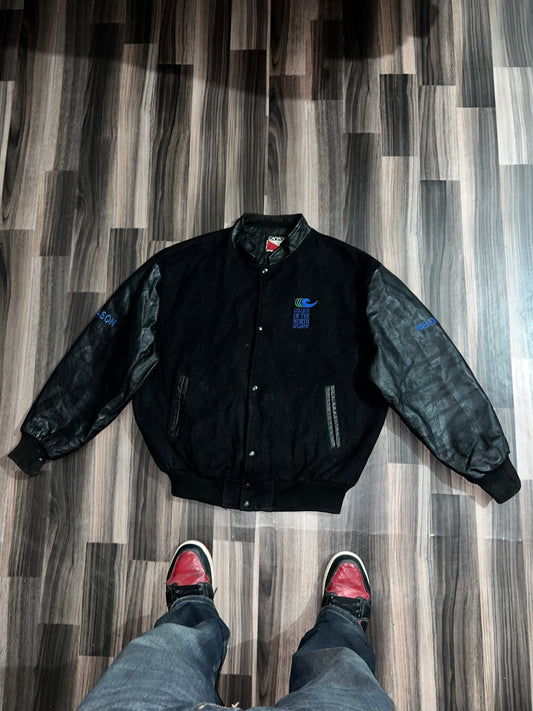 Premium Leather Sleeve Jacket Varsity Jacket (XL/2XL)