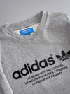 Adidas Originals | Grey 3 Stripes Logo Sweatshirt (M)
