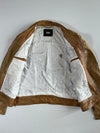 Vintage 2000s D&G Dolce & Gabbana Tan Leather Utility Jacket (XL)