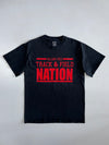 Williams Field Track & Field Nation Graphic Tee in Faded Black (M)