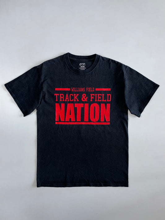 Williams Field Track & Field Nation Graphic Tee in Faded Black (M)