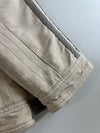 Wen & Chun Beige Sherpa-Lined Work Jacket with Faux Fur Collar (XL)