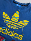 Adidas Originals Trefoil Sneaker Laces Graphic Long Sleeve Tee – Blue (S)