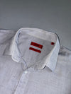 Hugo Boss “Hugo” Slim Fit Micro-Pattern Dress Shirt – Grey (S/M)