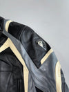 IXS Motorcycle Genuine Leather Racing Jacket CE Armor Ready Colorblock (M)
