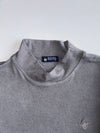 Beverly Hills Polo Club Mock Neck Long Sleeve Top Grey Marl | (S/M)