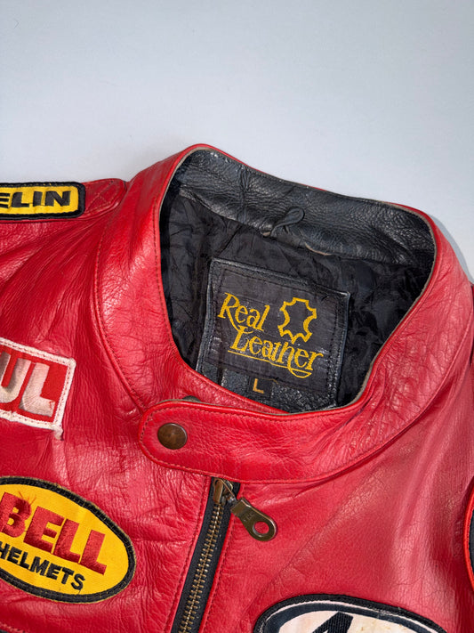 Lucky Strike Racing Pure Leather Jacket (L)