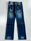 Sheng Yue Han Dragon Embroidered Baggy Jeans (W:30 |L:44)