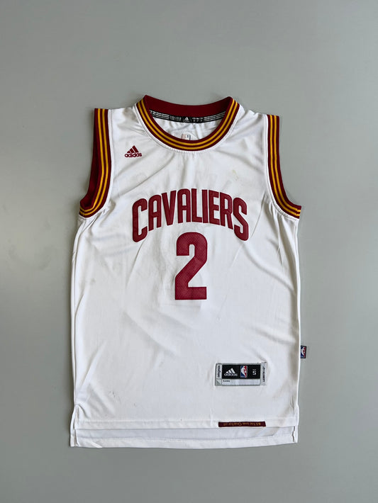 Adidas Swingman Kyrie Irving #2 Cleveland Cavaliers NBA Finals White Basketball Jersey (M)