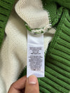 Ami Paris Green & White Striped Ami de Coeur Turtleneck Sweater (3XL/4XL)