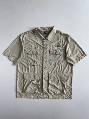 The North Face Beige Utility Cargo Short Sleeve Shirt(Xl)