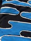 Kenzo Paris Blue Black Abstract Jacquard Knit Sweater – (M)