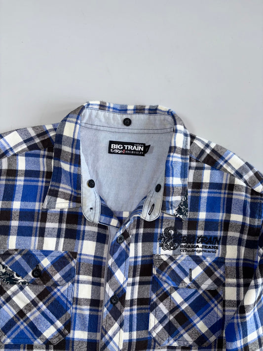 Vintage Big Train Osaka Plaid Flannel heavy Shirt (XL)