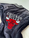 Nike Chicago Bulls Black White Satin Bomber Jacket  NBA (M/L)
