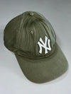 NY Yankees Cap – Olive Green Strapback (Adjustable)