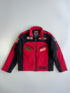 Vintage Pharta Professional DareDevil Racing Jacket Red Black Multi-Patch Daytona Champion Goodyear (M/L)