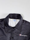 Champion Script Logo Coach Jacket – Black (M)