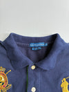 Ralph Lauren | Navy Big Pony Gold Crest Long Sleeve Polo | woman’s (XS)