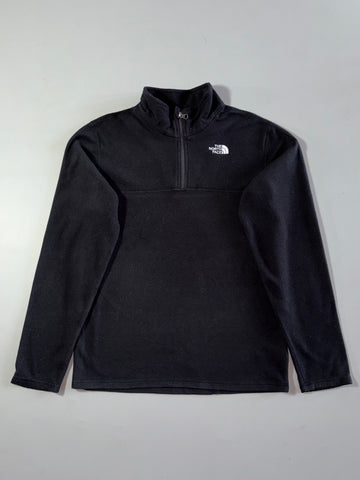 The North Face Black Glacier Quarter Zip Fleece (S)
